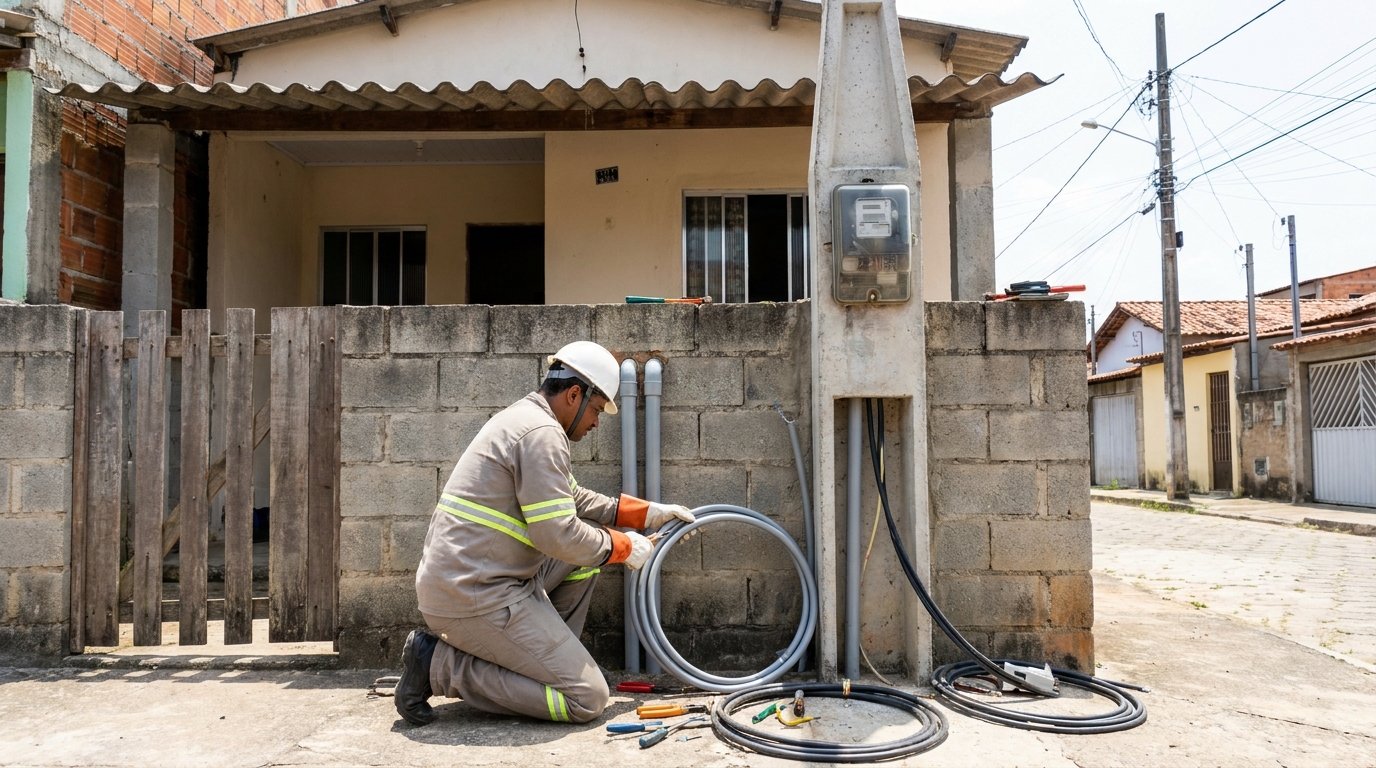 Instalação de Poste Padrão em Brasília‑DF