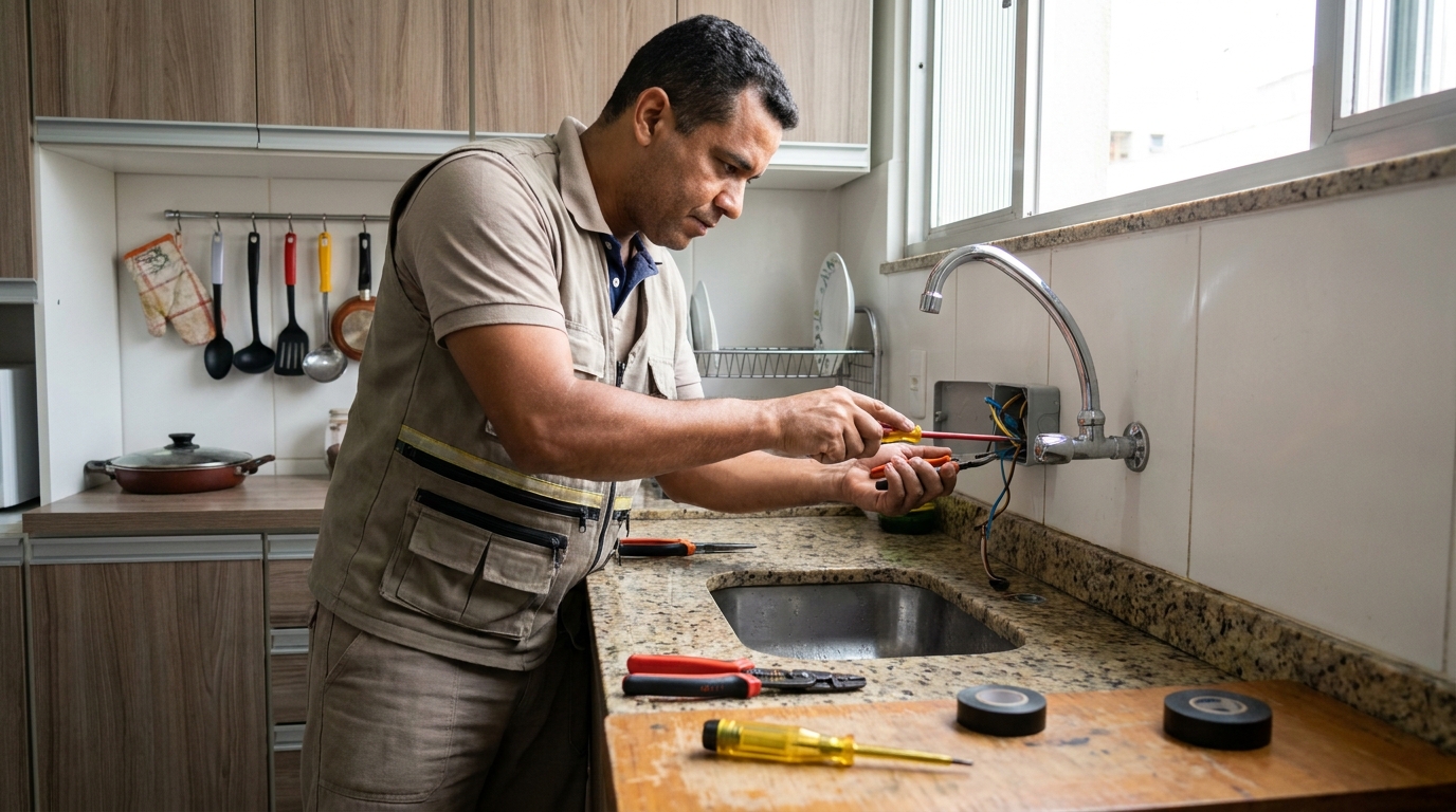 Instalação em Cozinha ou Área Gourmet em Brasília‑DF